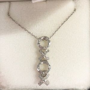 Cherish Collection Diamond XOXO Necklace